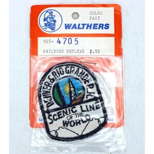 NOS Walthers Denver & Rio Grande Scenic Line of the World Railroad Patch